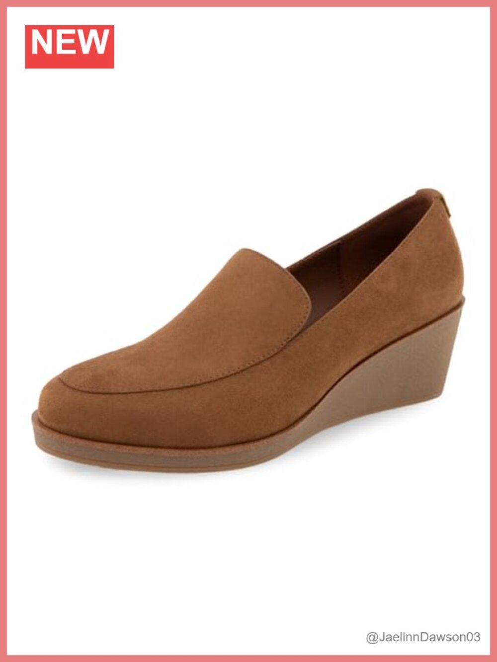 Aerosoles Basil Women's Faux Suede Loafer Wedge Slip-On
